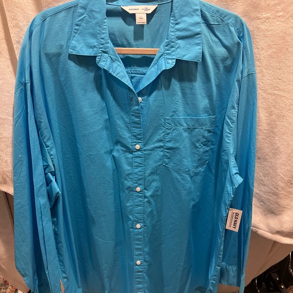 NWT BUTTON DOWN POOL BLUE - Picture 2 of 2